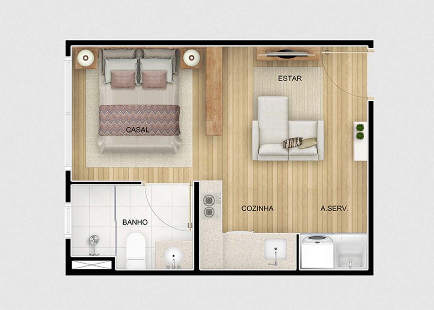 Planta 24 m²