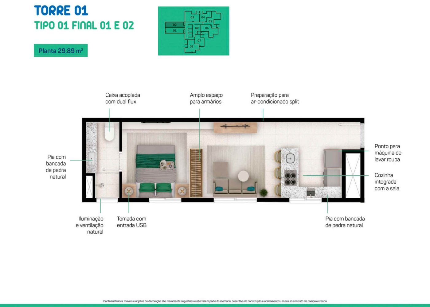 Planta 29,89 m²