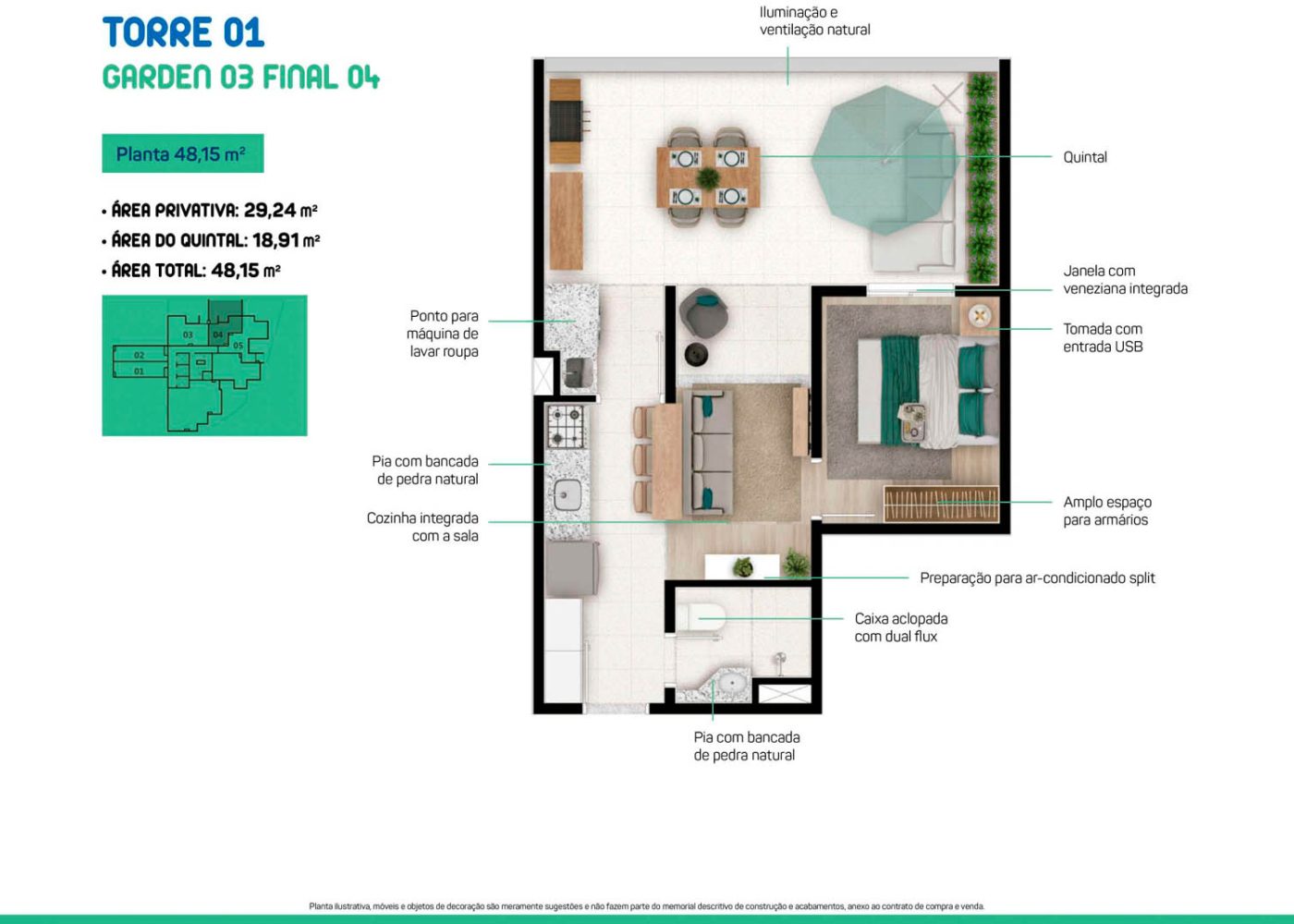 Planta 48,15 m²